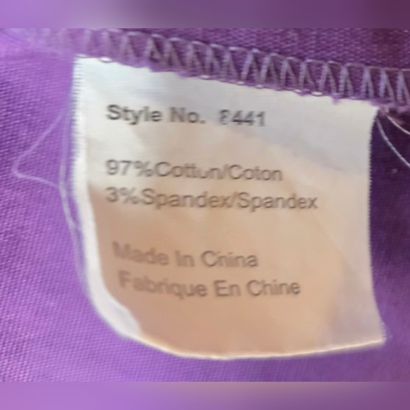 Bellissima Purple Cotton Fitted Jacket With Western Syle Stiching Size 12 - Picture 9 of 9